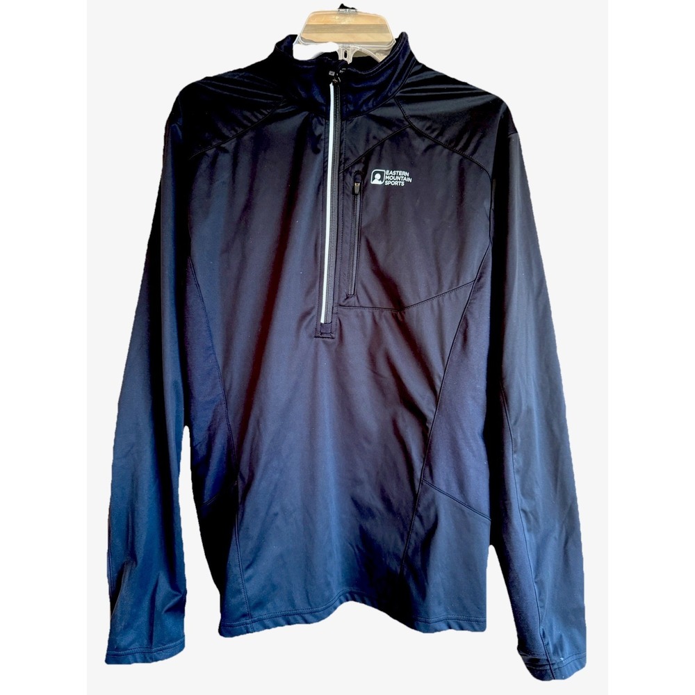 Eastern Mountain Sports TechTherm Northshield Black 1/4 Zip Size Medium EUC